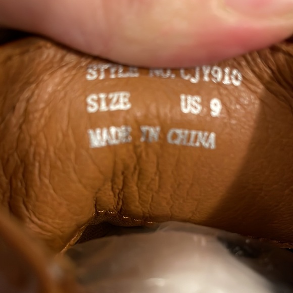 Brown faux leather Booties / Boots / Combat boots - Picture 6 of 11